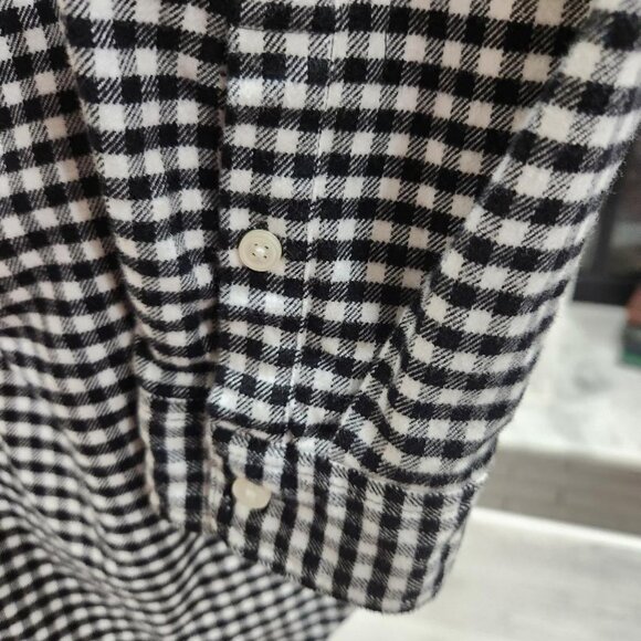 J Crew Merchantile Flannel Half Zip Pullover Sz Med MSRP $120 - Picture 10 of 10